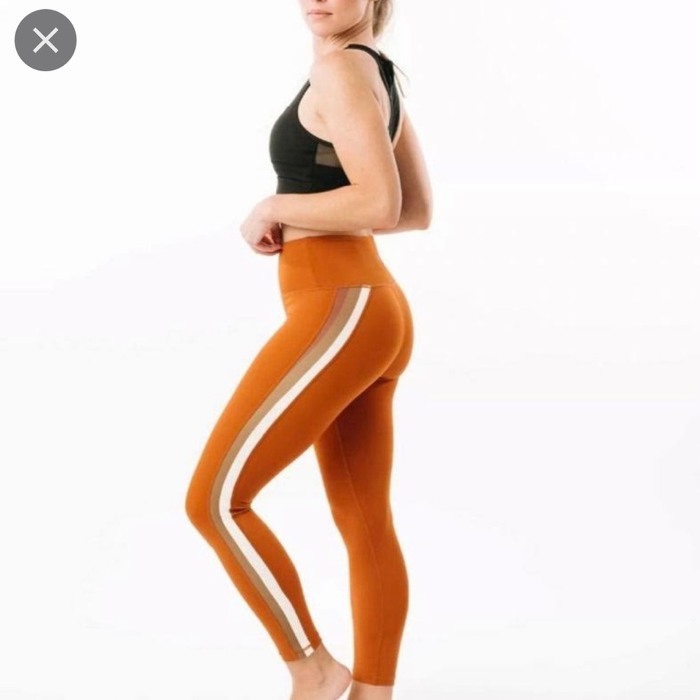 Joplin Side Stripe High Rise 7/8 Leggings by Zyia Active Squat Proof